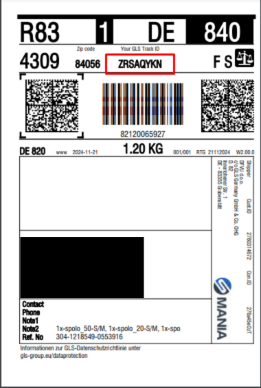 Nemćija - label example